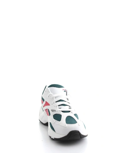 Shop Reebok Leather And Mesh Sneakers In White