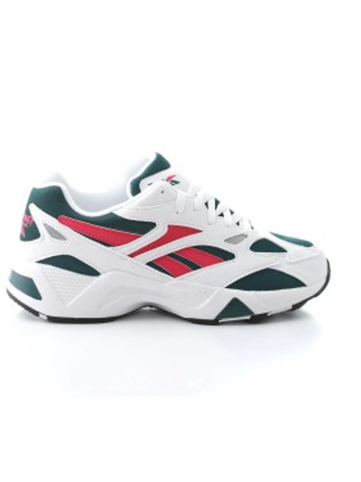 Shop Reebok Leather And Mesh Sneakers In White