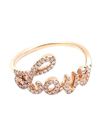 Shop Rosa De La Cruz Diamond Love Ring