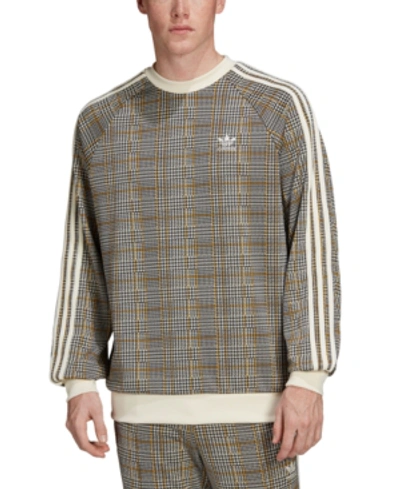 Shop Adidas Originals Adidas Men's Originals Tartan Plaid Sweatshirt In Multco/whi