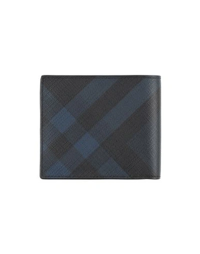 Shop Burberry Wallet In Dark Blue
