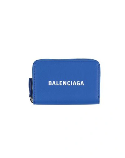 Shop Balenciaga Wallets In Blue