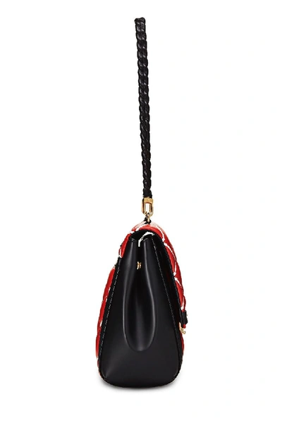 Pre-owned Louis Vuitton Red Lambskin Malletage Pochette Flap Bag