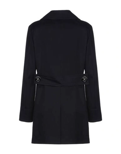 Shop Dolce & Gabbana Coats In Dark Blue