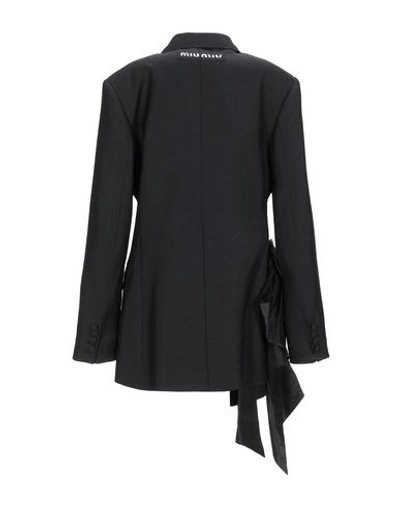 Shop Miu Miu Sartorial Jacket In Black