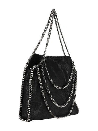 Shop Stella Mccartney Falabella Multi-chain Tote Bag In Black