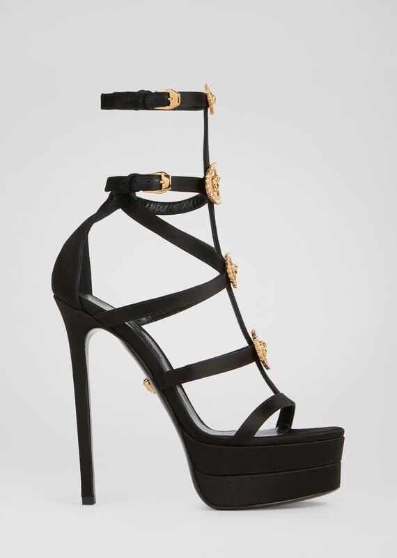versace medusa platform sandals