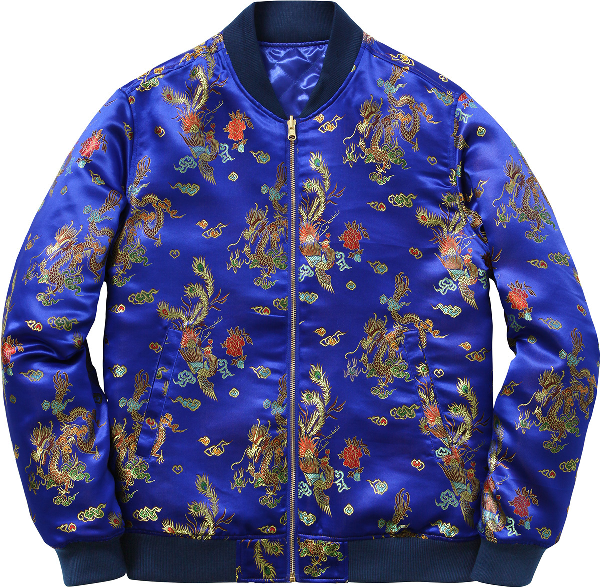 supreme blue bomber jacket
