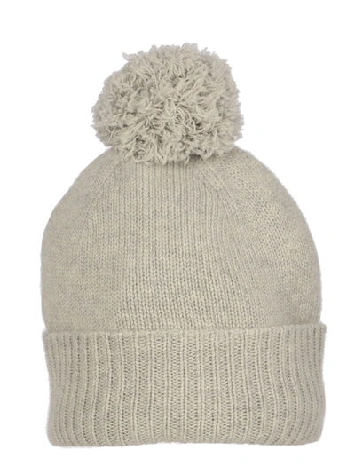 Shop Agnona Grey Cashmere Hat