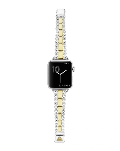 Shop Lagos Smart Caviar Two Tone 38mm Apple Watch Bracelet