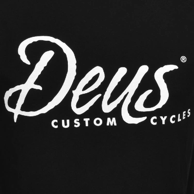 Shop Deus Ex Machina Custom Logo T Shirt Black
