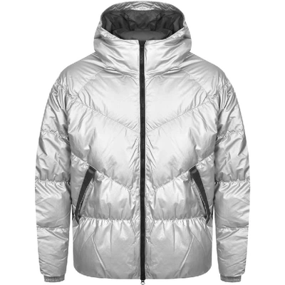 Shop Nike Down Jacket Silver