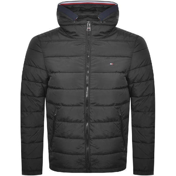 tommy quilted hooded jacket