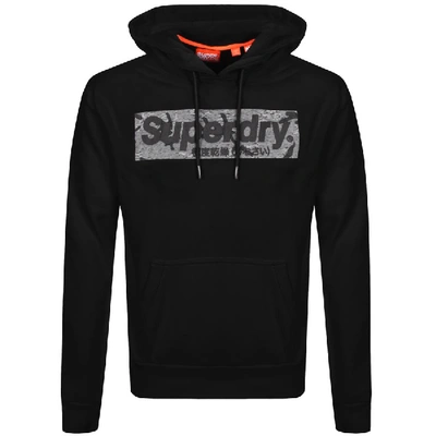 Shop Superdry International Logo Hoodie Black