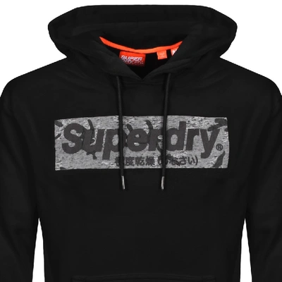 Shop Superdry International Logo Hoodie Black