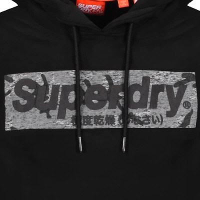 Shop Superdry International Logo Hoodie Black