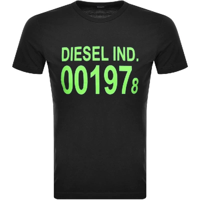 Shop Diesel T Diego Short Sleeved T Shirt Black