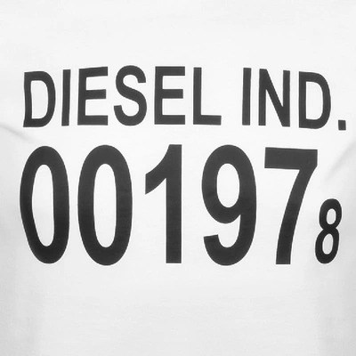 Shop Diesel T Diego Short Sleeved T Shirt White