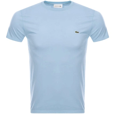 Shop Lacoste Crew Neck T Shirt Blue