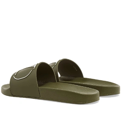 Shop Valentino Go Logo Pool Slide In Green