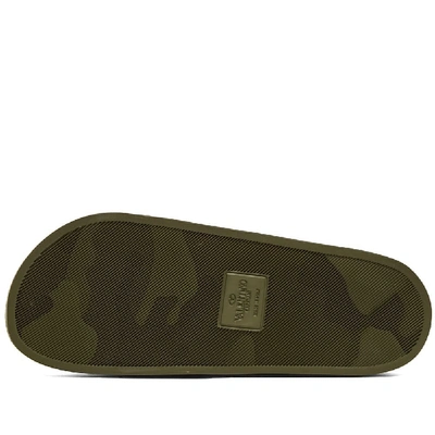 Shop Valentino Go Logo Pool Slide In Green