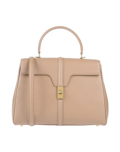 Shop Celine Handbag In Dove Grey