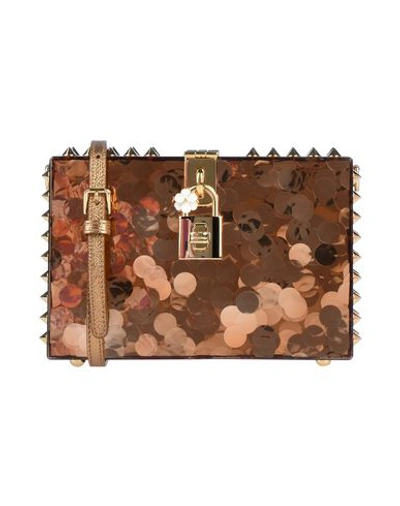 Shop Dolce & Gabbana Handbags In Bronze