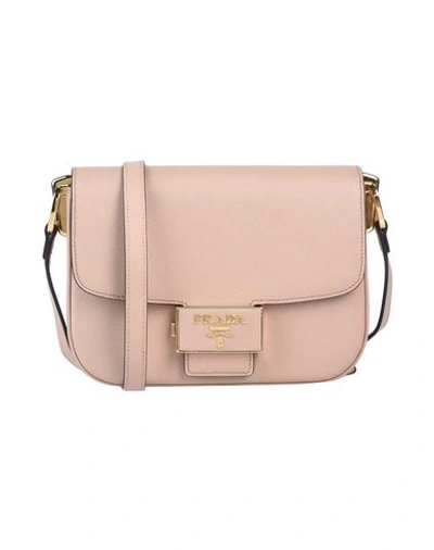 Shop Prada Handbags In Dove Grey