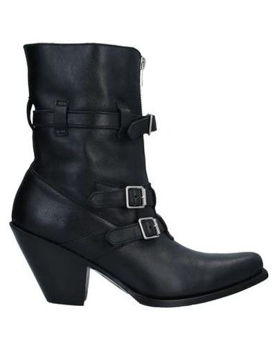 Shop Celine Woman Ankle Boots Black Size 6 Calfskin