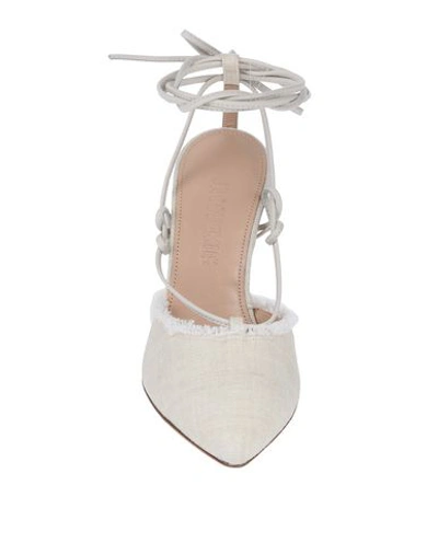Shop Jacquemus Pump In Ivory