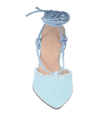 Shop Jacquemus Pump In Sky Blue