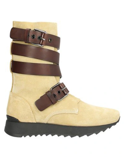 Shop Loewe Ankle Boots In Sand