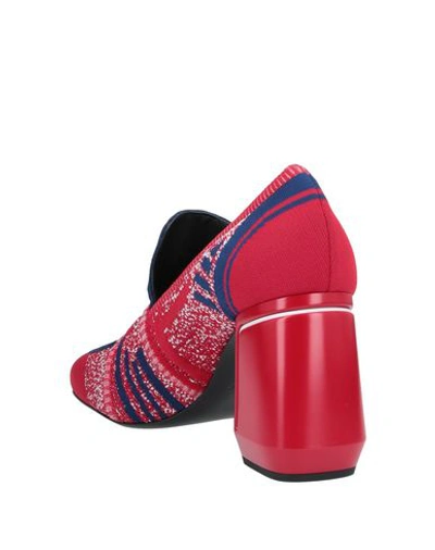 Shop Prada Loafers In Red