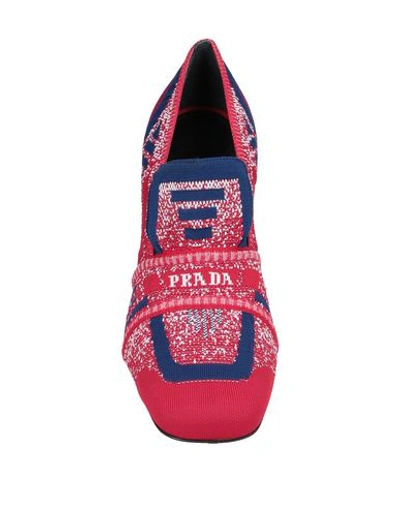 Shop Prada Loafers In Red