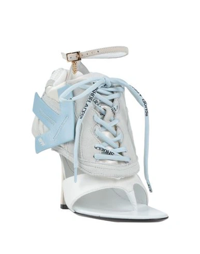 Shop Off-white &trade; Toe Strap Sandals In Light Grey