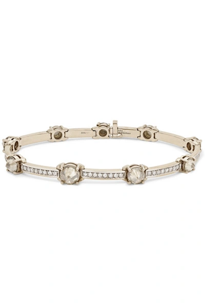 Shop Ara Vartanian 18-karat White Gold Diamond Bracelet