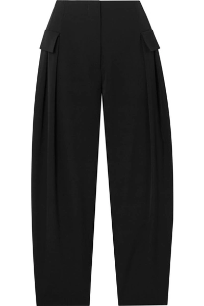 Shop Stella Mccartney Wool-blend Tapered Pants In Black