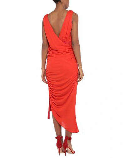 Shop Lanvin Woman Long Dress Red Size 4 Viscose, Polyamide