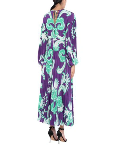 Shop Valentino Garavani Woman Maxi Dress Purple Size 2 Silk