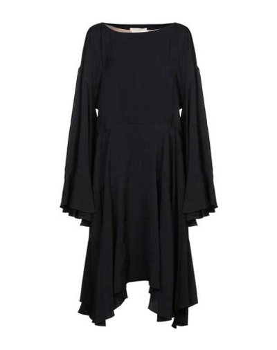 Shop Chloé Knee-length Dresses In Dark Blue