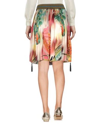Shop Shirtaporter Knee Length Skirt In Beige