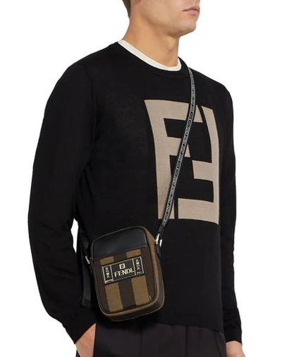 Shop Fendi Cross-body Bags In Khaki