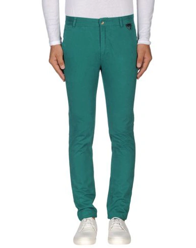 Shop Elevenparis Casual Pants In Green