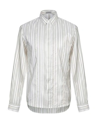 Shop Dior Striped Shirt In Ivory