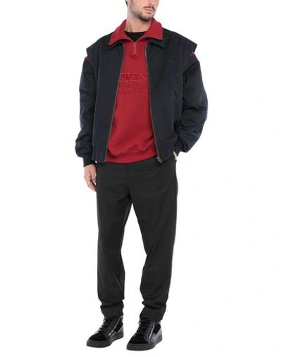 Shop Balenciaga Jackets In Dark Blue