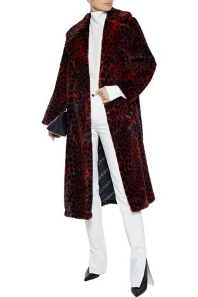 Shop Ainea Leopard-print Faux Fur Coat In Animal Print