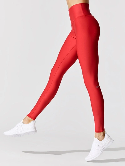 Shop Alo Yoga High-waist Airlift Legging In Scarlet