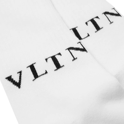 Shop Valentino Vltn Sport Sock In White