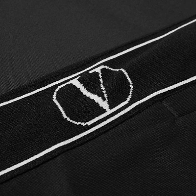 Shop Valentino Go Logo Taped Track Pant In Black