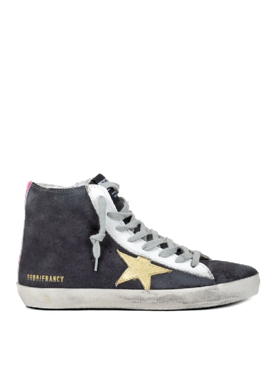 Shop Golden Goose Francy High Top Leather Sneakers In White